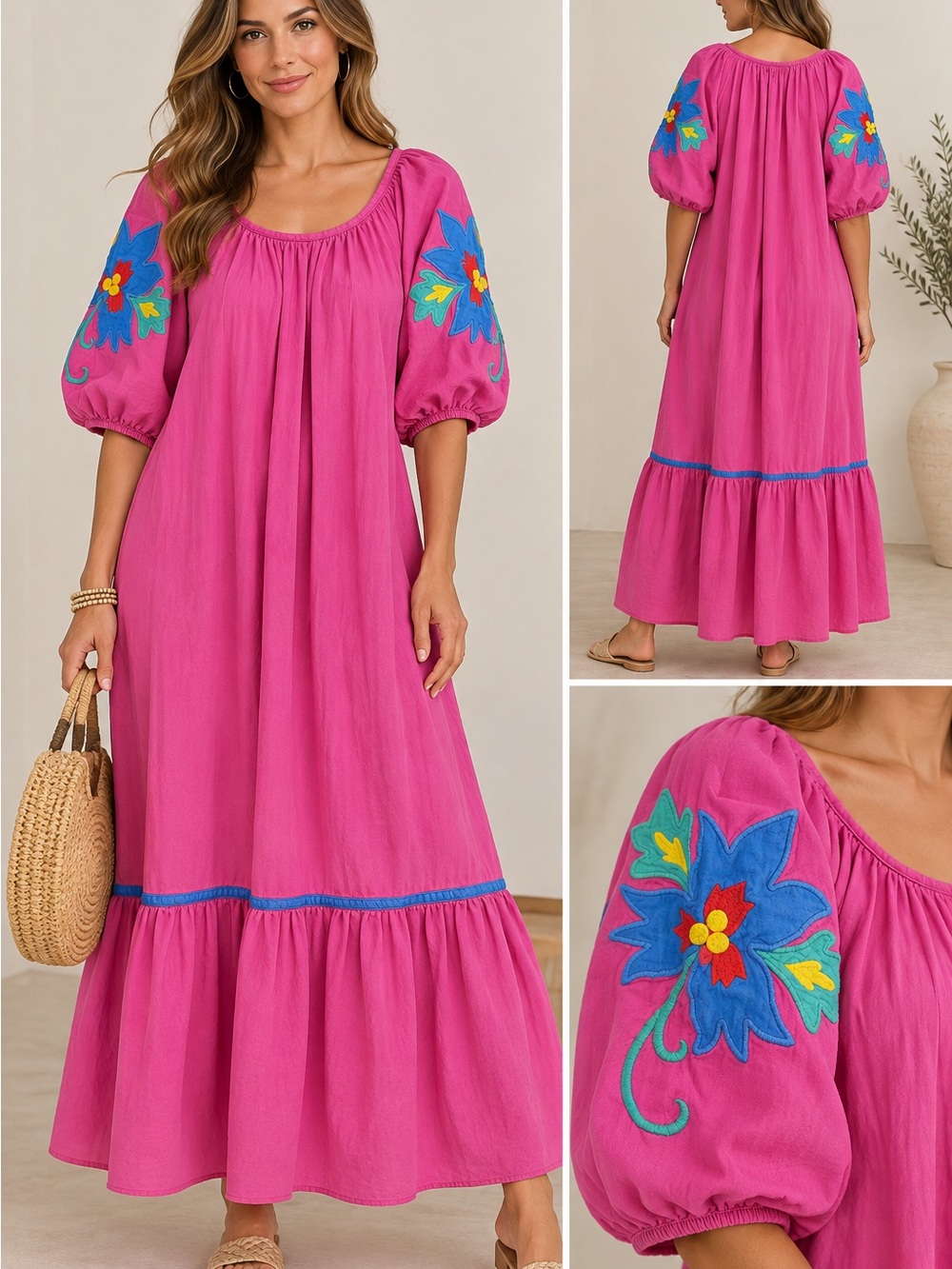 Beth, Michaels vintage cotton dress.